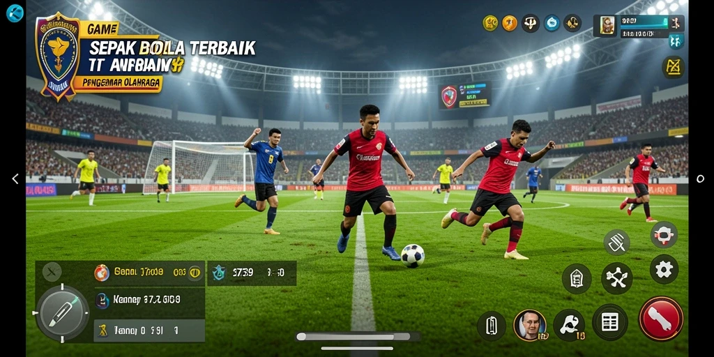 Screenshot utama 2739 menampilkan aksi seru dalam permainan sepak bola.