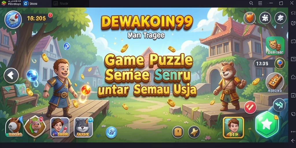 Screenshot gameplay DEWAKOIN99 menampilkan tantangan Puzzle yang menarik.