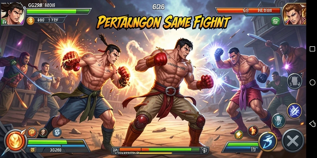 Tampilan gameplay GG288 yang memukau dalam pertarungan Fighting.