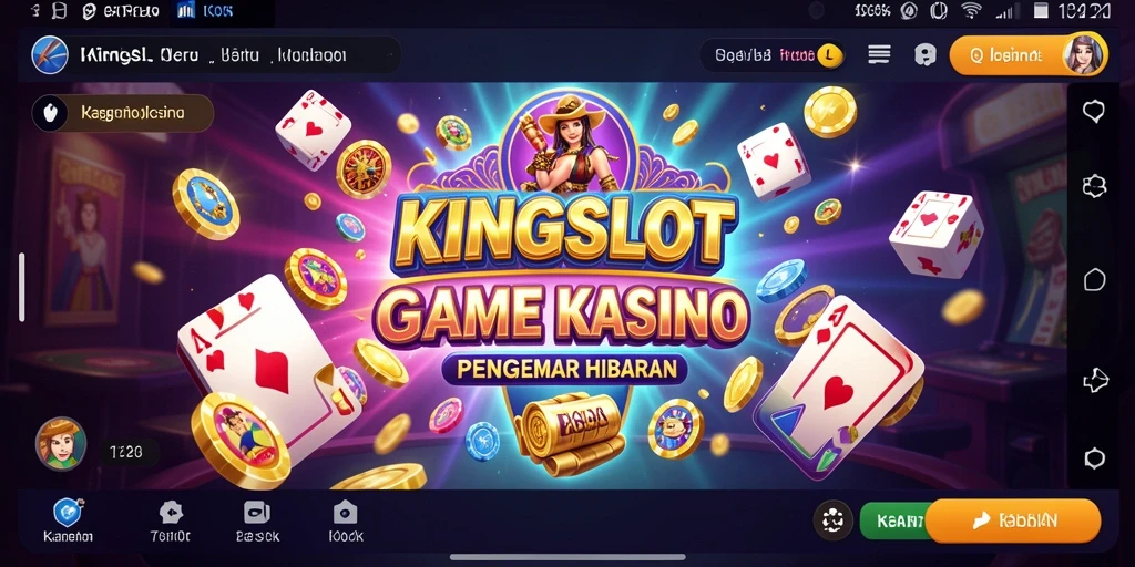 Tampilan gameplay KINGSLOT yang menarik dan menghibur.