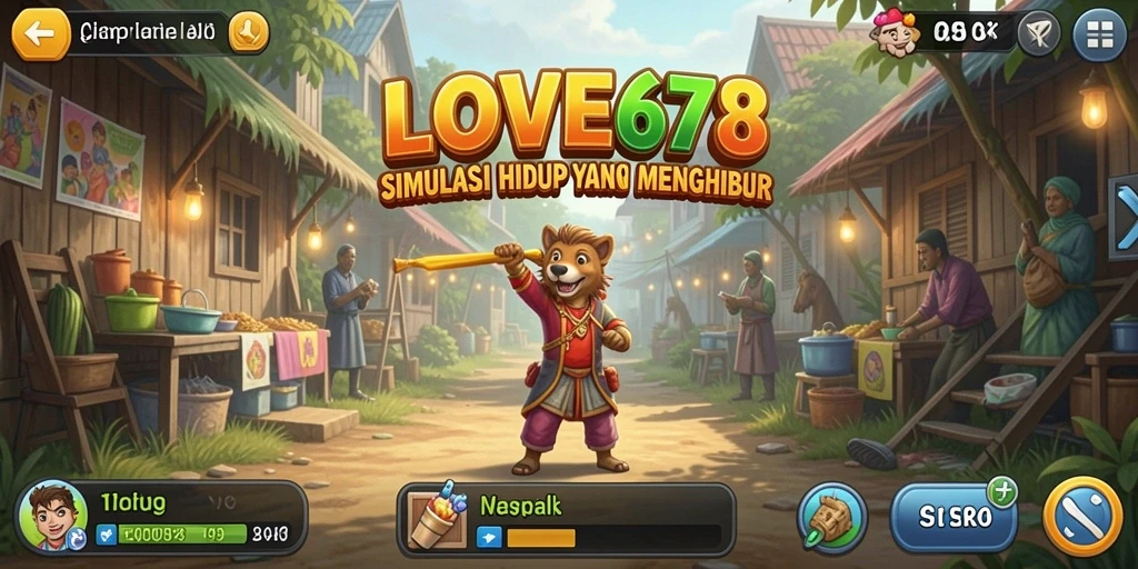 Gameplay seru dari LOVE678 yang menampilkan interaksi karakter.