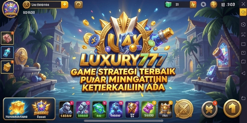 Tampilan gameplay menarik dari LUXURY777 dengan strategi menantang.