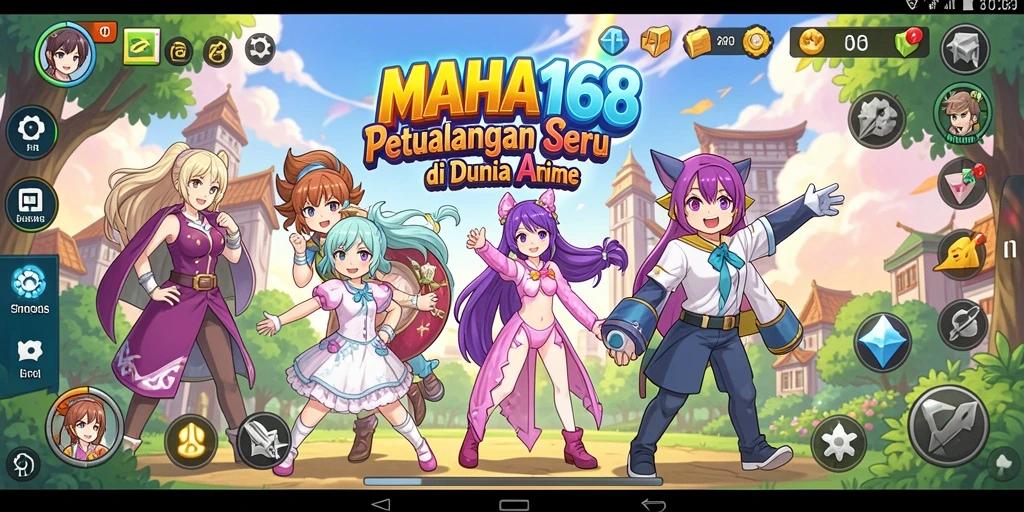 Screenshot menampilkan aksi mendebarkan dalam MAHA168.