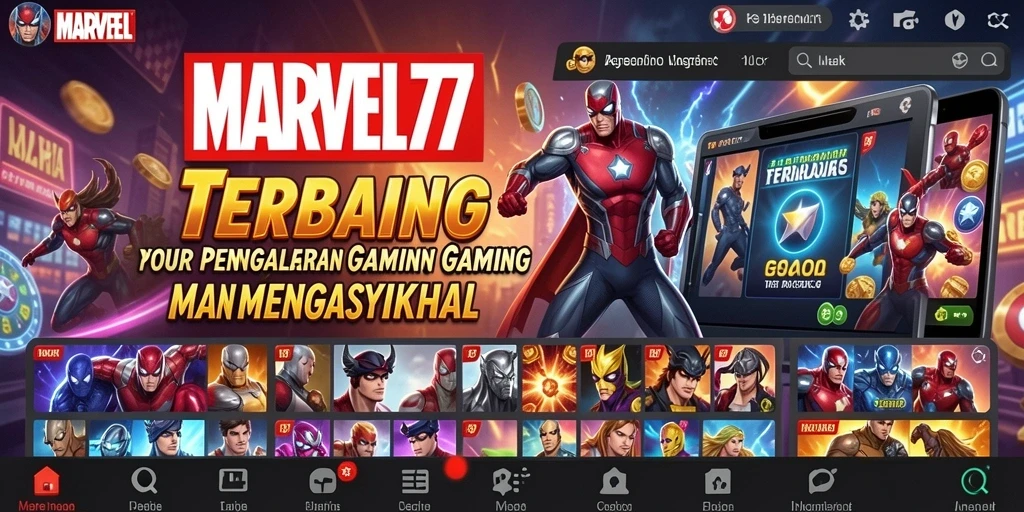 Tampilan menarik dari permainan Kasino di MARVEL77 dengan grafis yang memukau.