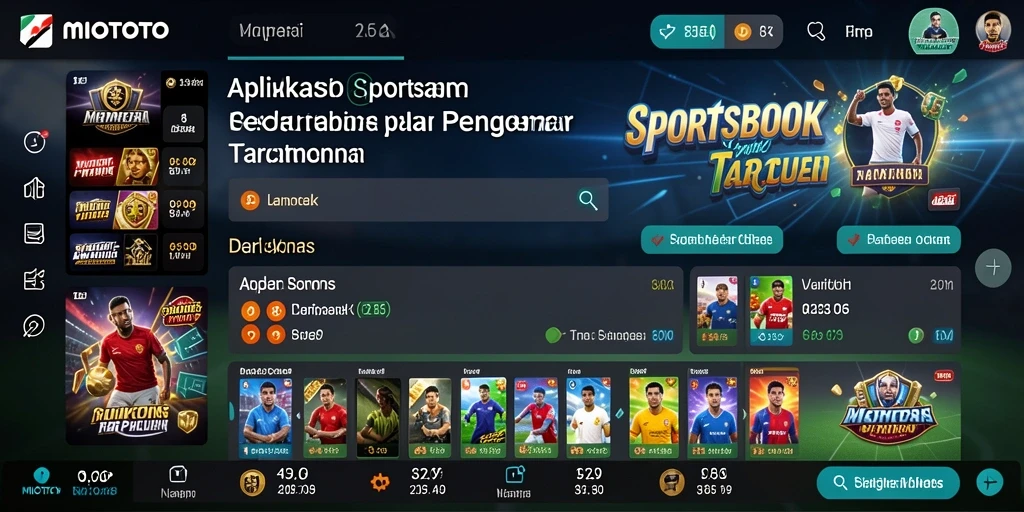 Tampilan menarik dari antarmuka pengguna MIOTOTO saat memasang taruhan.
