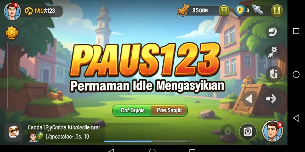 Tampilan gameplay PAUS123 dengan fitur Idle yang menawan.