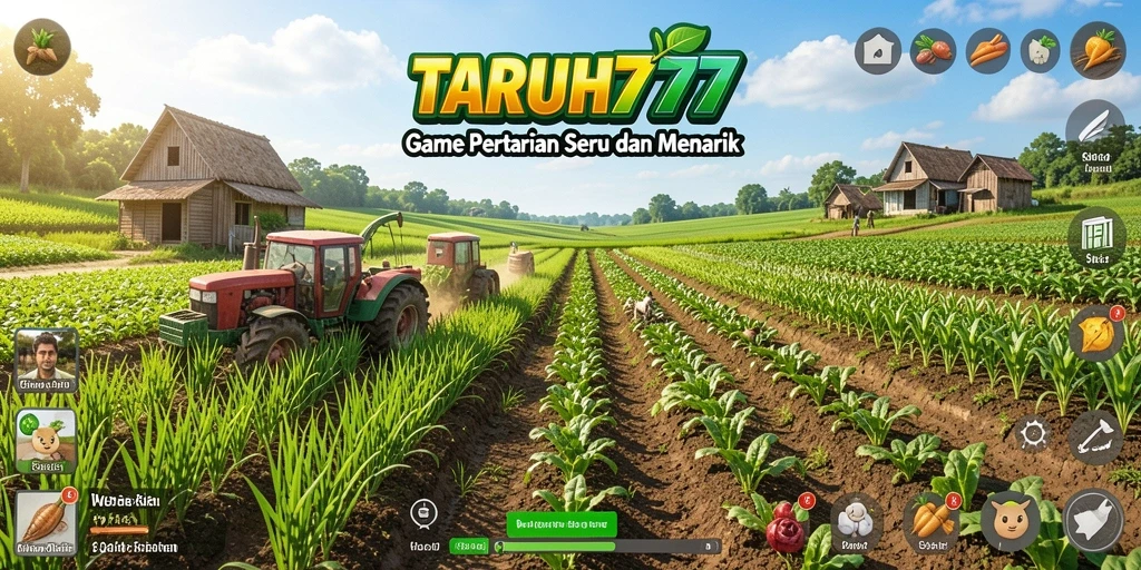 Tampilan gameplay pertanian yang menakjubkan dalam TARUH777.